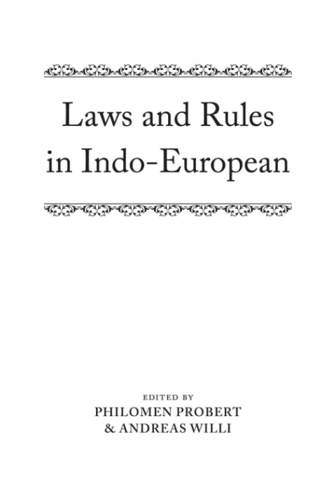 Cover image for book Laws and Rules in Indo-European
