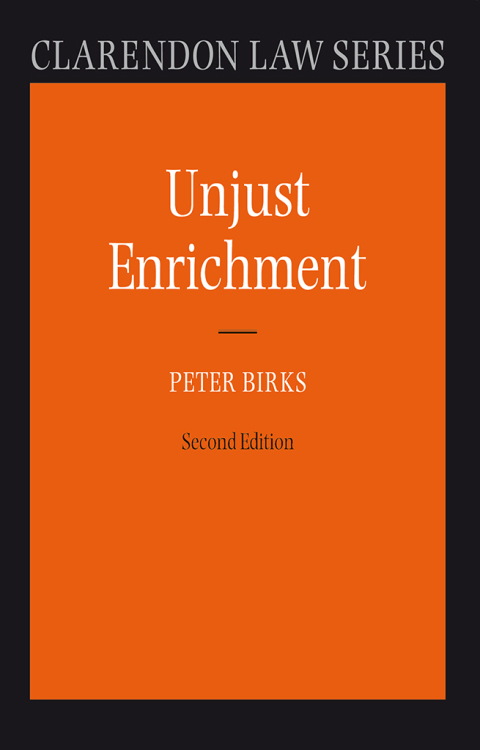 Cover image for book Unjust Enrichment