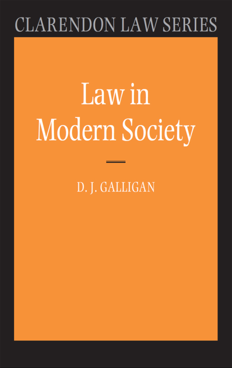 Cover image for book Law in Modern Society