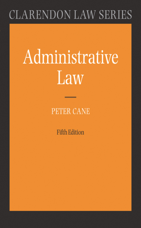 Cover image for book Administrative Law
