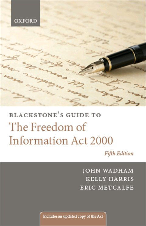 Cover image for book Blackstone's Guide to the Freedom of Information Act 2000