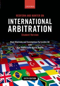 Cover image: Redfern and Hunter on International Arbitration 6th edition 9780198714255