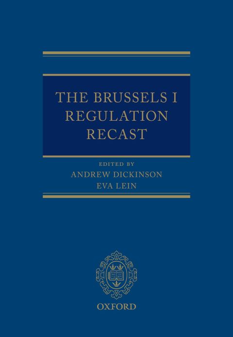 Cover image for book The Brussels I Regulation Recast