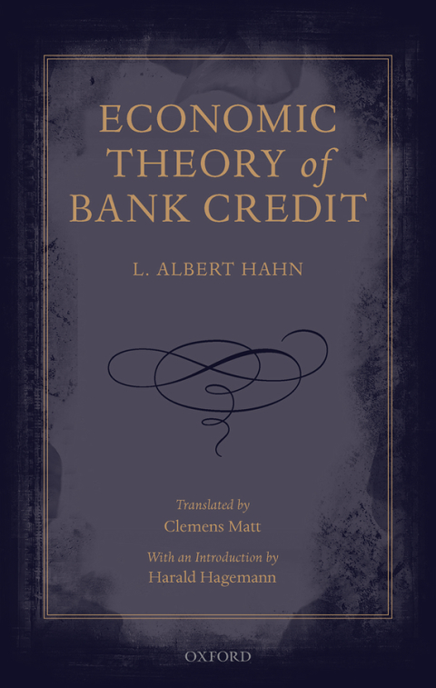 Cover image for book Economic Theory of Bank Credit