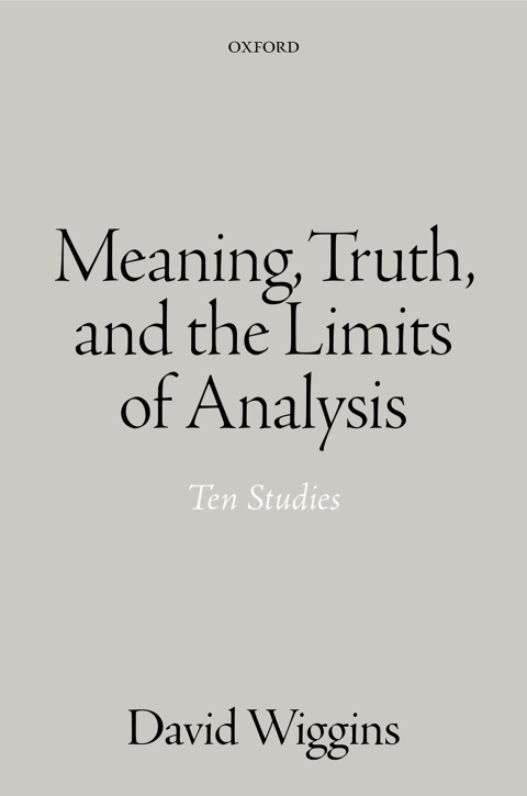 Cover image for book Meaning, Truth, and the Limits of Analysis