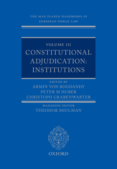 Cover image for book The Max Planck Handbooks in European Public Law