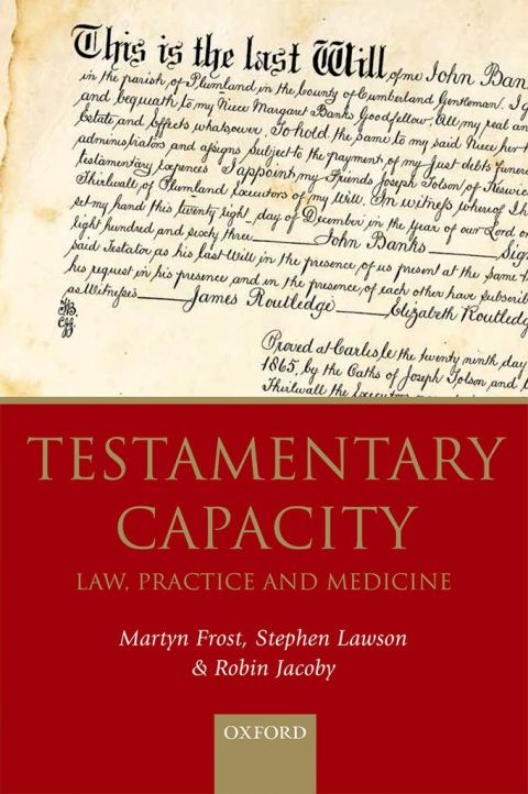 Cover image for book Testamentary Capacity
