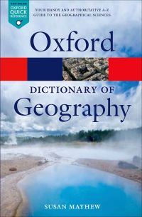 Titelbild: A Dictionary of Geography 5th edition 9780199680856