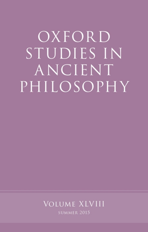 Cover image for book Oxford Studies in Ancient Philosophy, Volume 48