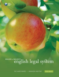Cover image: Walker & Walker's English Legal System 11th edition 9780199588107