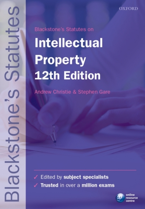 Cover image for book Blackstone's Statutes on Intellectual Property