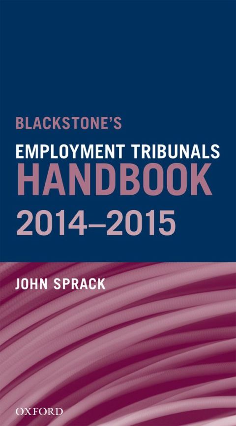 Cover image for book Blackstone's Employment Tribunals Handbook 2014-15