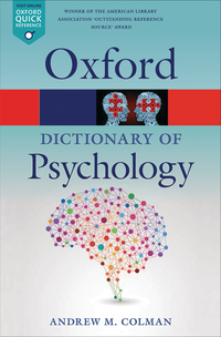 Titelbild: A Dictionary of Psychology 4th edition 9780199657681