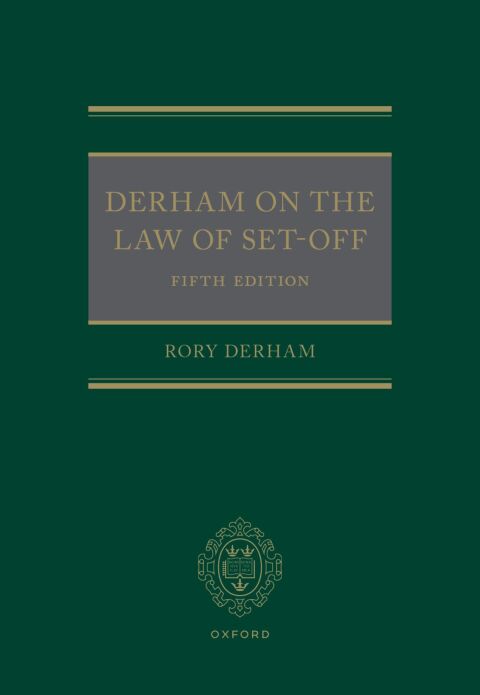 Cover image for book Derham on the Law of Set Off