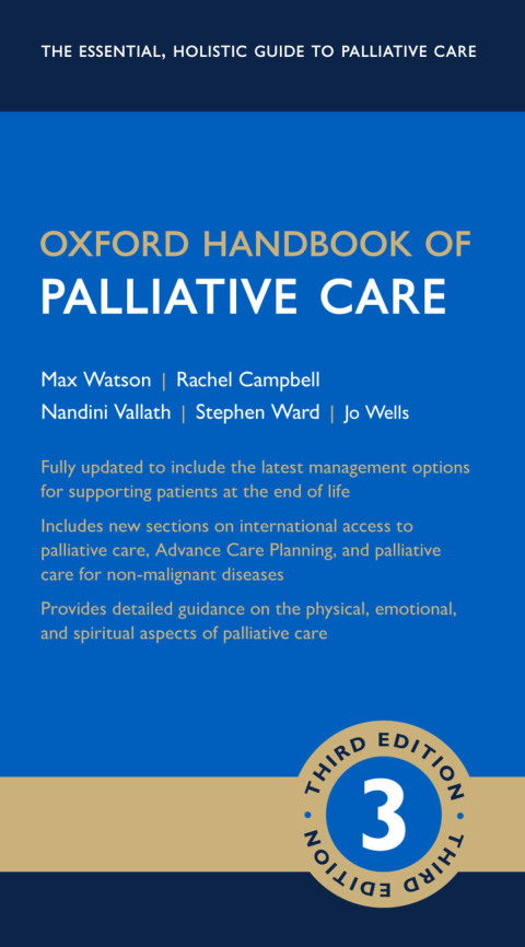 Cover image for book Oxford Handbook of Palliative Care