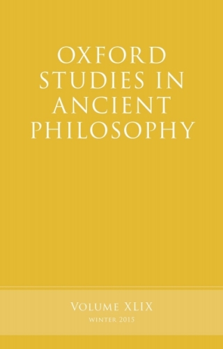 Oxford Studies in Ancient Philosophy, Volume 49