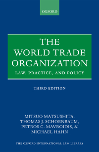 Cover image: The World Trade Organization 3rd edition 9780198806226