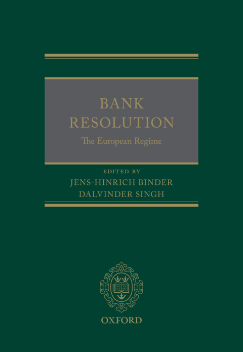 Cover image for book Bank Resolution: The European Regime