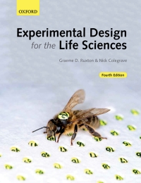 Experimental Design for the Life Sciences