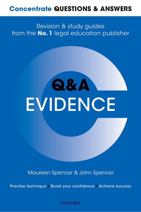 Cover image for book Concentrate Questions and Answers Evidence