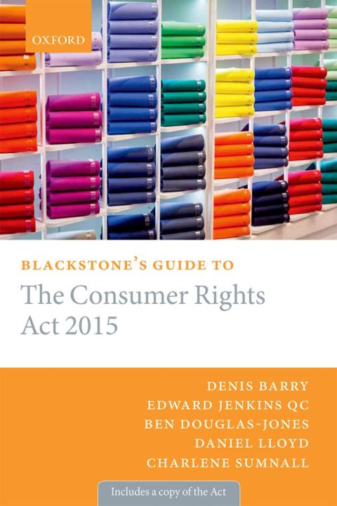Cover image for book Blackstone's Guide to the Consumer Rights Act 2015