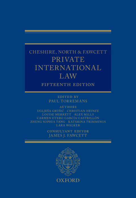 Cover image for book Cheshire, North & Fawcett: Private International Law
