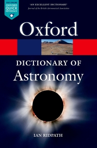 Cover image: A Dictionary of Astronomy 2nd edition 9780199609055