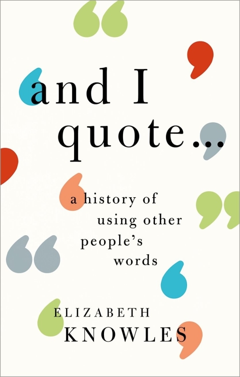 Cover image for book 'And I quote...'