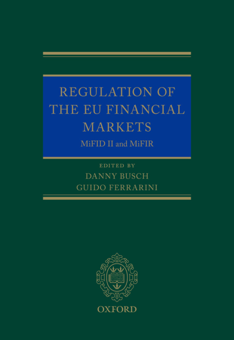 Cover image for book Regulation of the EU Financial Markets