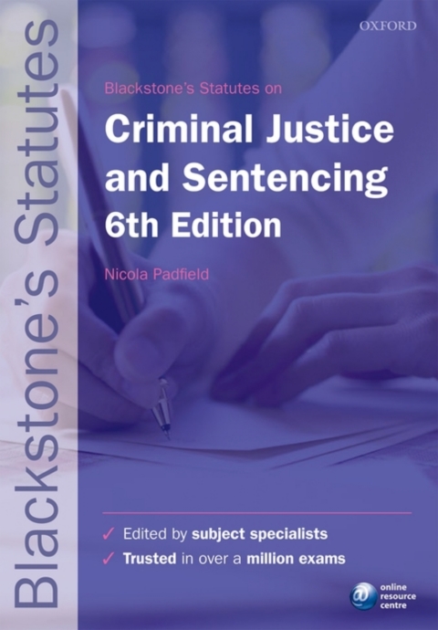 Cover image for book Blackstone's Statutes on Criminal Justice & Sentencing