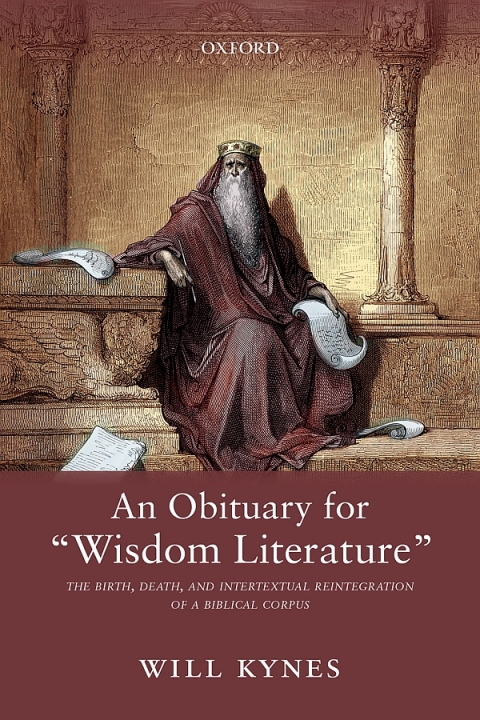 Cover image for book An Obituary for "Wisdom Literature"