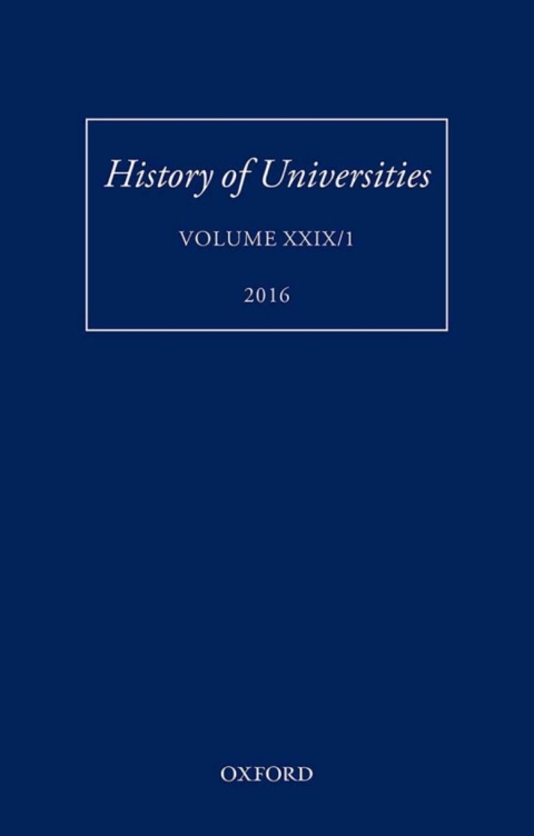 Cover image for book History of Universities