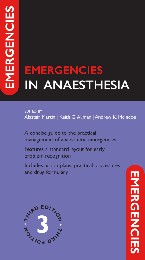 Cover image for book Emergencies in Anaesthesia