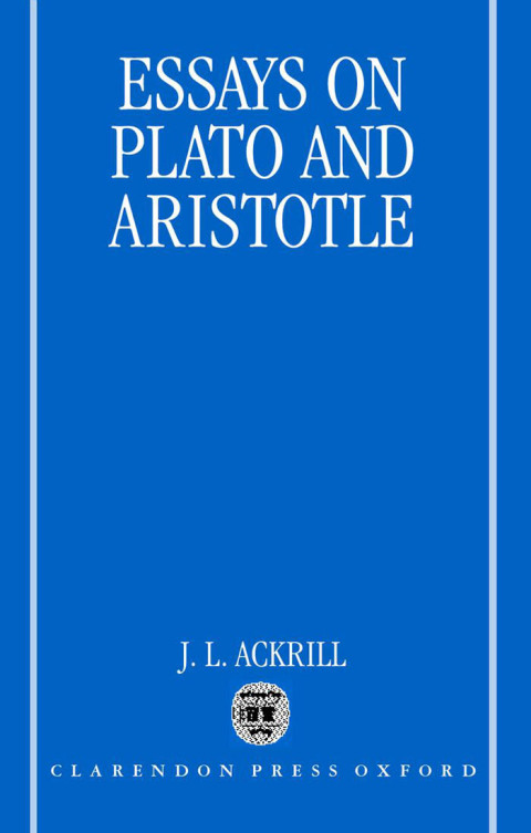Cover image for book Essays on Plato and Aristotle