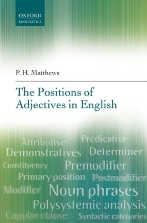 Cover image for book The Positions of Adjectives in English