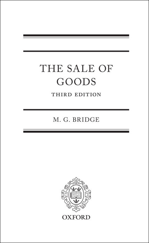 Cover image for book The Sale of Goods