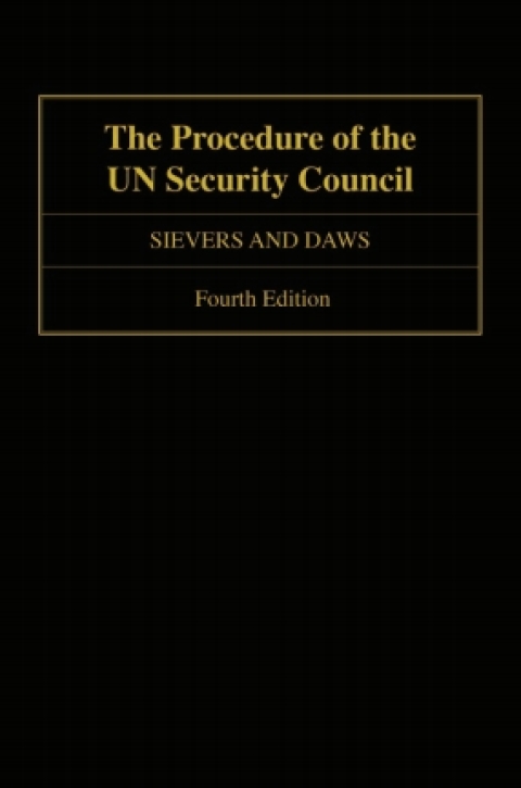Cover image for book The Procedure of the UN Security Council