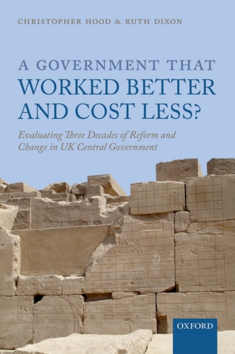 Cover image for book A Government that Worked Better and Cost Less?