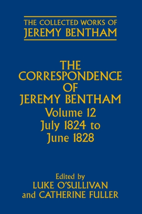 Cover image for book The Correspondence of Jeremy Bentham