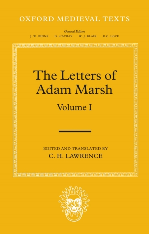 Cover image for book The Letters of Adam Marsh