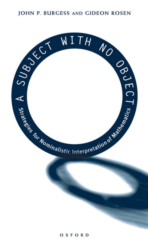 Cover image for book A Subject With No Object