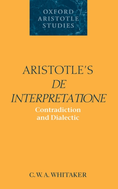 Cover image for book Aristotle's De Interpretatione