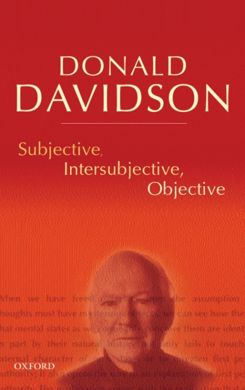 Cover image for book Subjective, Intersubjective, Objective