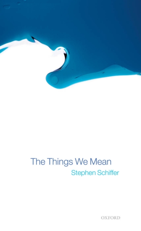 Cover image for book The Things We Mean