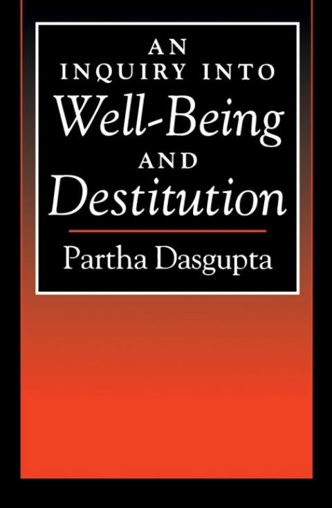 Cover image for book An Inquiry into Well-Being and Destitution