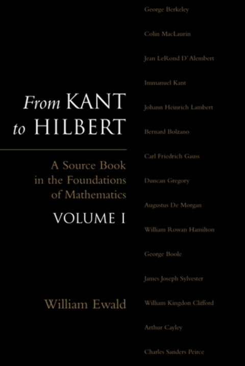 Cover image for book From Kant to Hilbert Volume 1