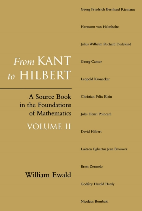 Cover image for book From Kant to Hilbert Volume 2