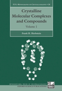 صورة الغلاف: Crystalline Molecular Complexes and Compounds 9780198526605
