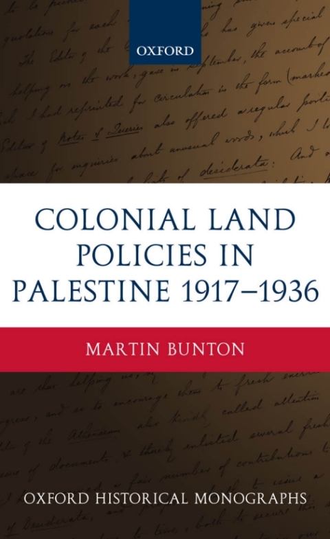 Cover image for book Colonial Land Policies in Palestine 1917-1936