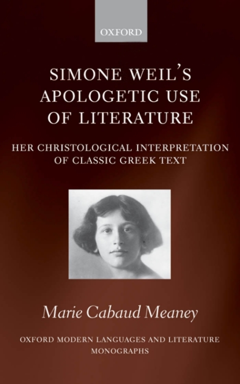 Cover image for book Simone Weil's Apologetic Use of Literature